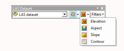 LAS Dataset toolbar surface display options
