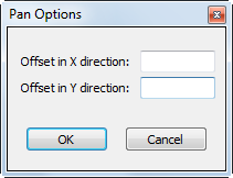 LAS dataset Pan Options dialog box