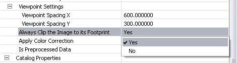 Turning on footprint clipping