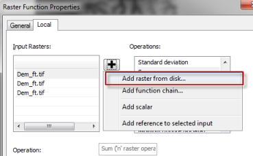 Add raster from disk
