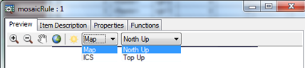 Toggle between Map or ICS, and between North Up and Top Up