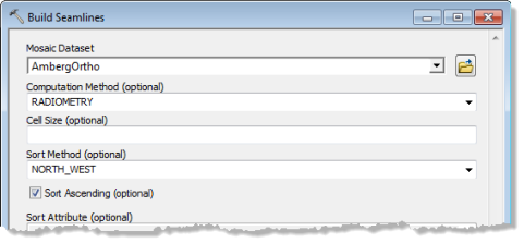 Build Seamlines tool