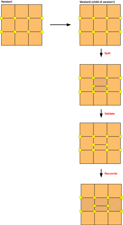 Splitting a polygon