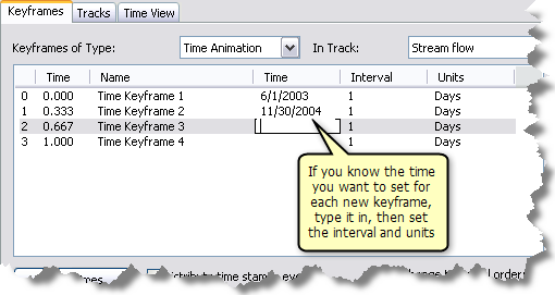 Specifying time values