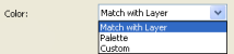 Match with Layer drop-down