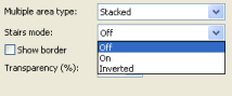 Stairs mode drop-down list