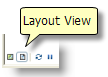 Changing to the layout view