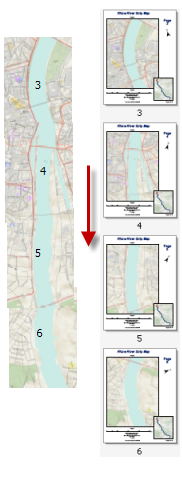 Strip map pages end to end