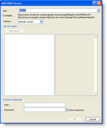 Setting the properties of the WMS server