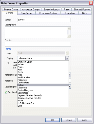 change coordinate system arcgis