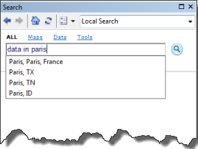 Text-based spatial search