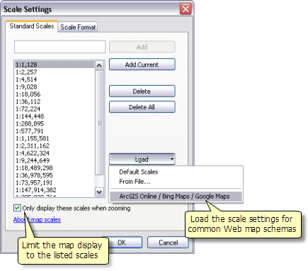 Using the Scale Settings dialog box