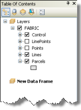 A new data frame named New Data Frame added in the table of contents