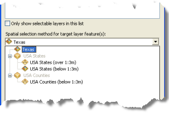Setting the source layer for Select By Location