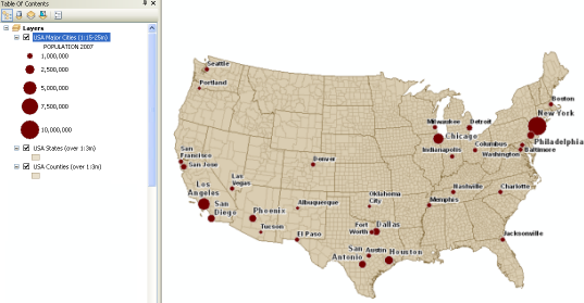 arcgis 10.6 explain classification percentage symbology