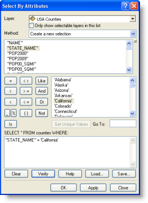 select by attribute arcgis