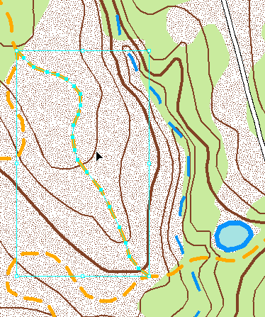 Set TrailL_Rep as the only selectable layer. Start editing and select a section of the Hiking Path with the Select tool.