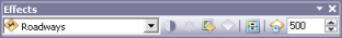 The Effects toolbar