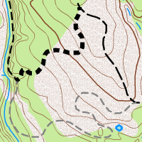 Stroke weight and color overridden to emphasize different trail types