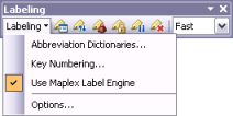 Labeling toolbar