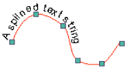 Adding text along a curved line