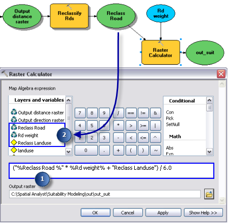 arcmap raster calculator