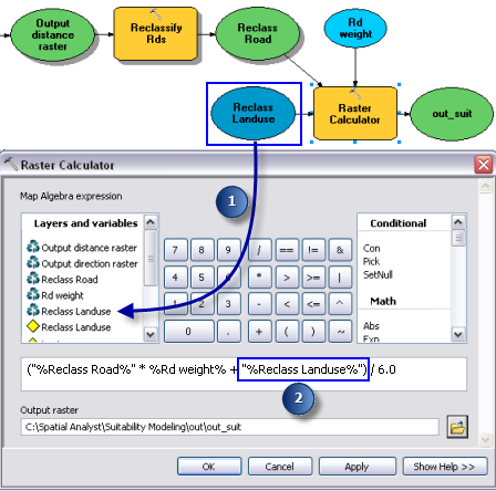 arcmap raster calculator