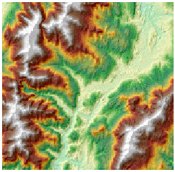 Using transparency to combine elevation raster with hillshade