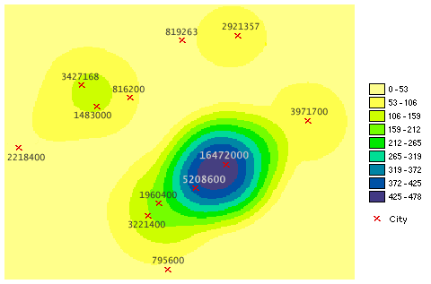 arcmap point density