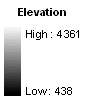 Elevation map legend