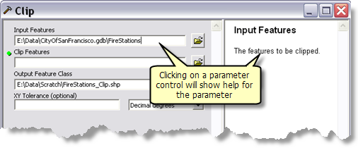 Getting help for a single parameter