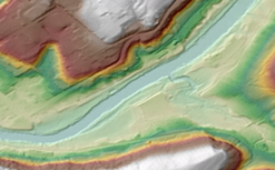 3D globe service of a terrain surface