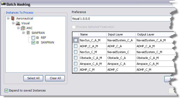 Batch Masking dialog box