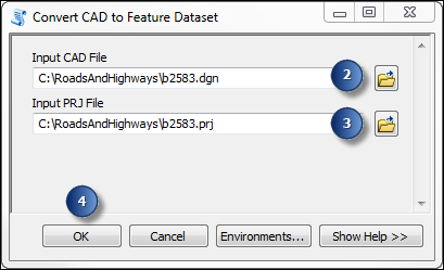 how to import prj file into autocad