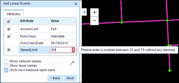 Validation for range domains