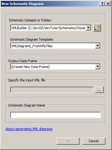 New Schematic Diagram - XML builder dialog