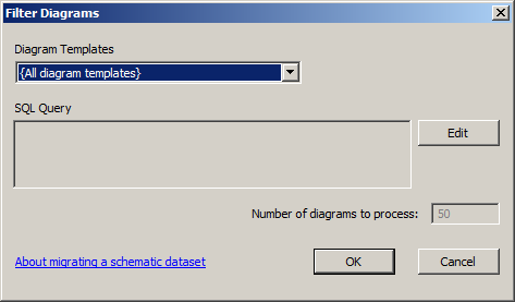 Filter Diagrams dialog box