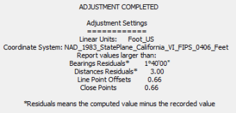 Adjustment settings