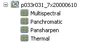 Landsat 7 raster product