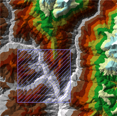Dirty area renderer for terrains