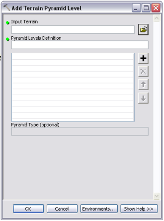 Add Terrain Pyramid Level tool