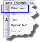 Insert menu data frame
