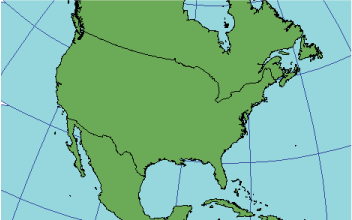 Illustration of the Two-Point equidistant projection