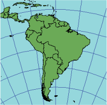 Illustration of Equidistant Conic projection