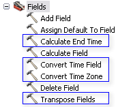 Geoprocessing tools for temporal data management