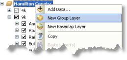 Creating a new group layer