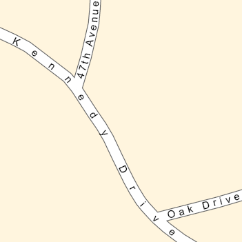 Line labels set with the spread characters parameter