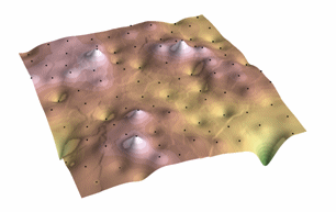 Inverse Distance Weighted (IDW) interpolation