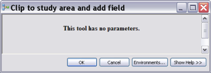 Model Tool dialog