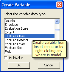 Creating stand alone variable
